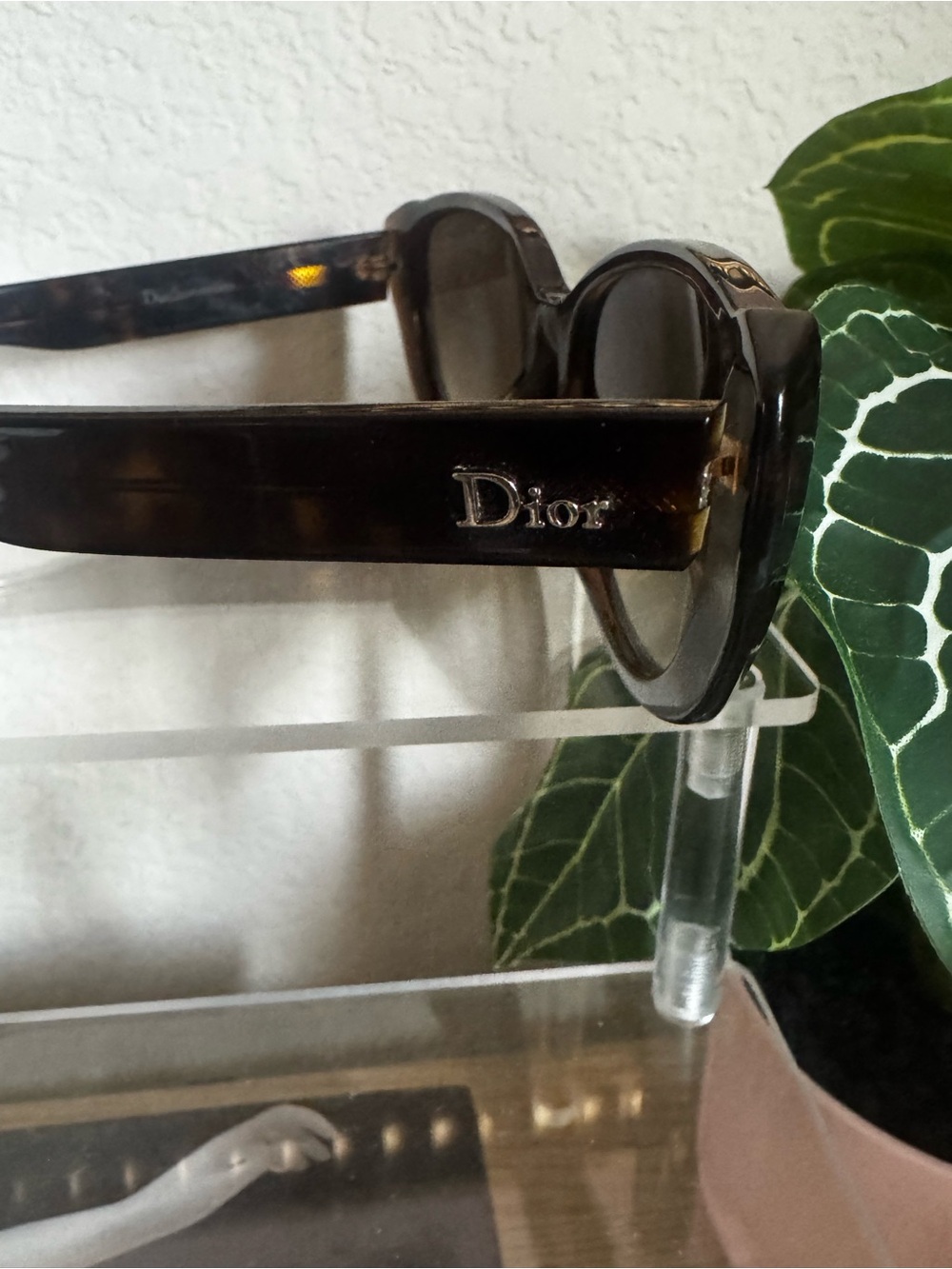 Christian Dior Tortoiseshell Oversized Sunglasses Brown Gradient Vintage - Picture 7 of 9